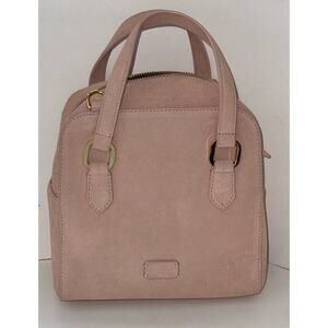 Frances Valentine Suede Top Handle Bag ~ Pink